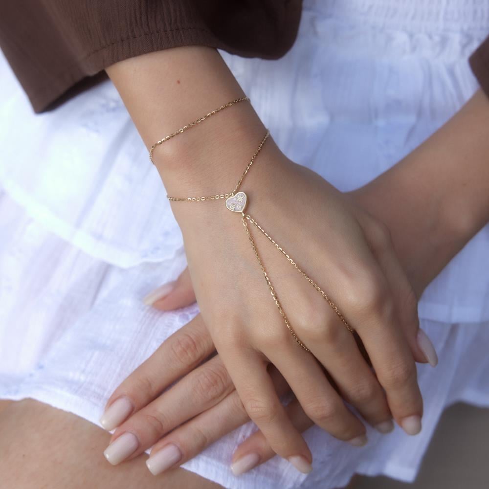 Pink Polaris Altın Şahmeran Bileklik - Image 2