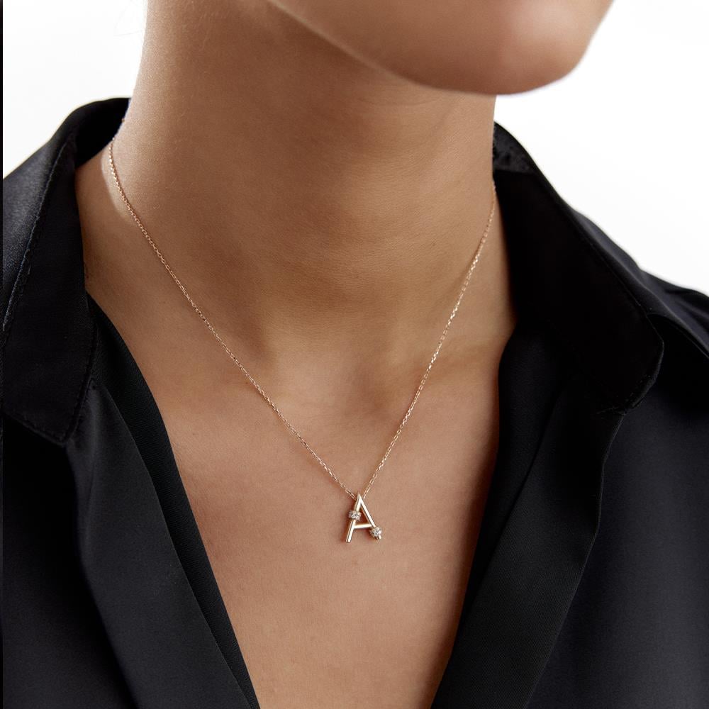 Pırlanta Harf Kolye - Image 3