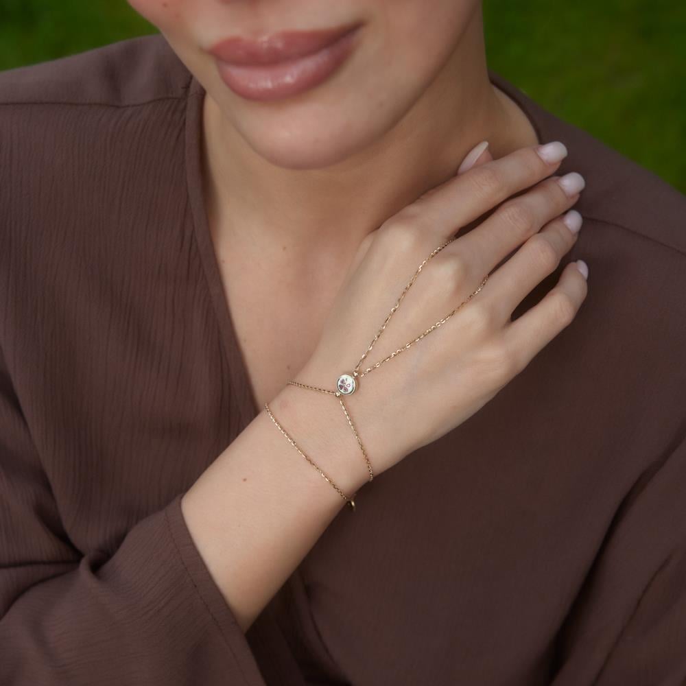 Red Clover Altın Şahmeran Bileklik - Image 2