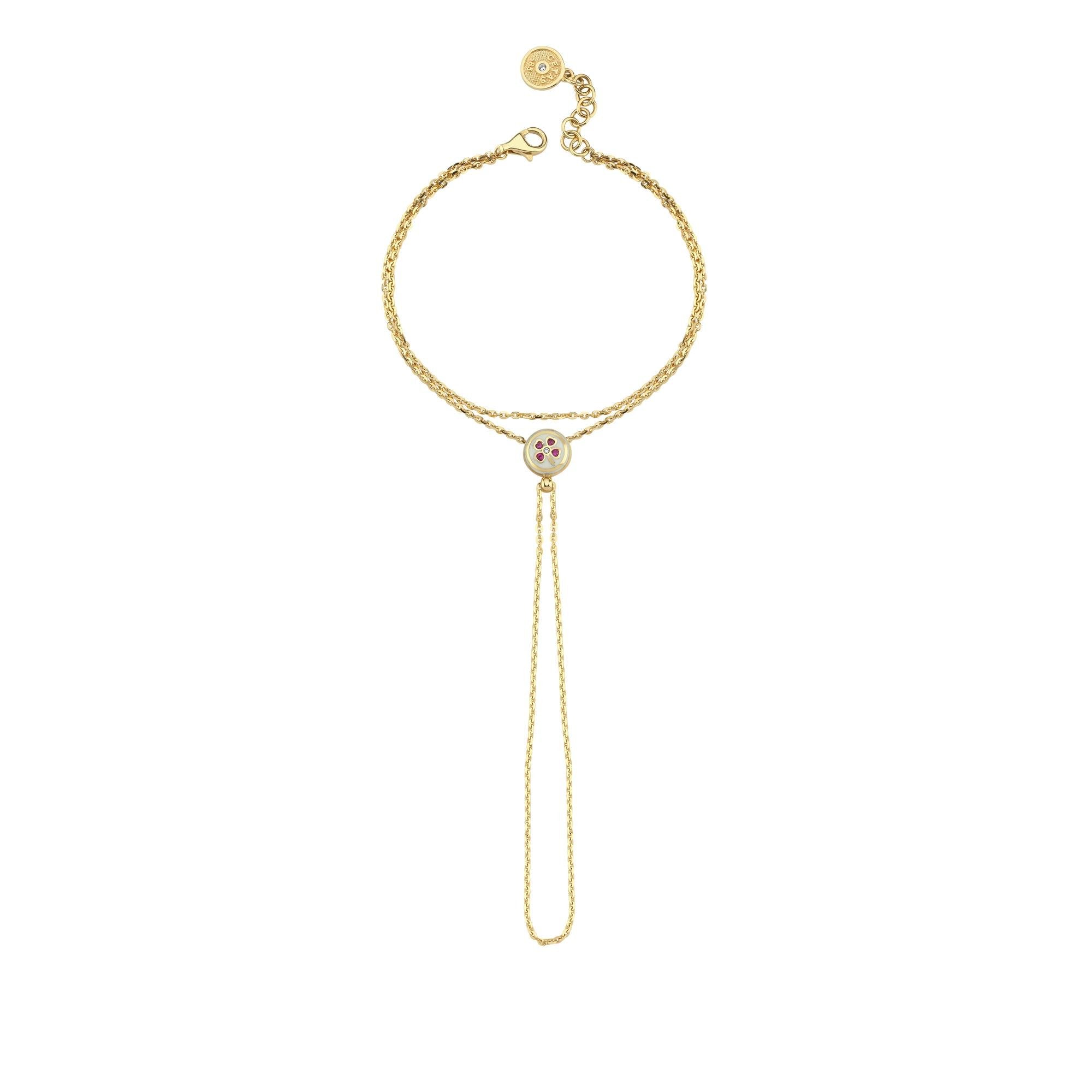 Red Clover Altın Şahmeran Bileklik - Image 3