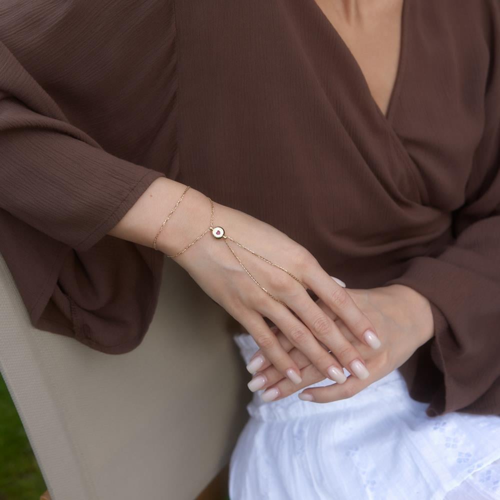 Red Heart Altın Şahmeran Bileklik - Image 3