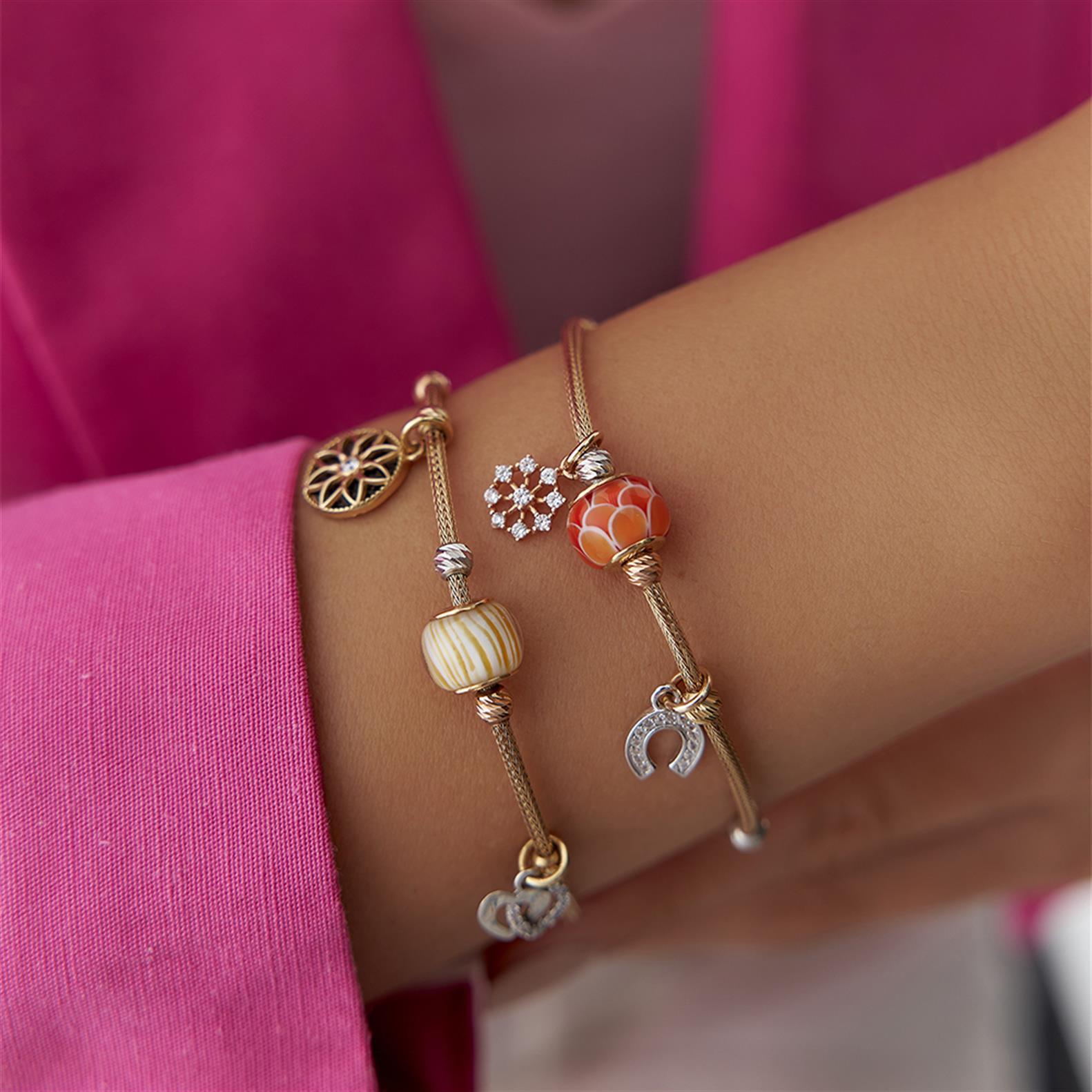 Renkli Pandora Altın Bileklik - Image 1