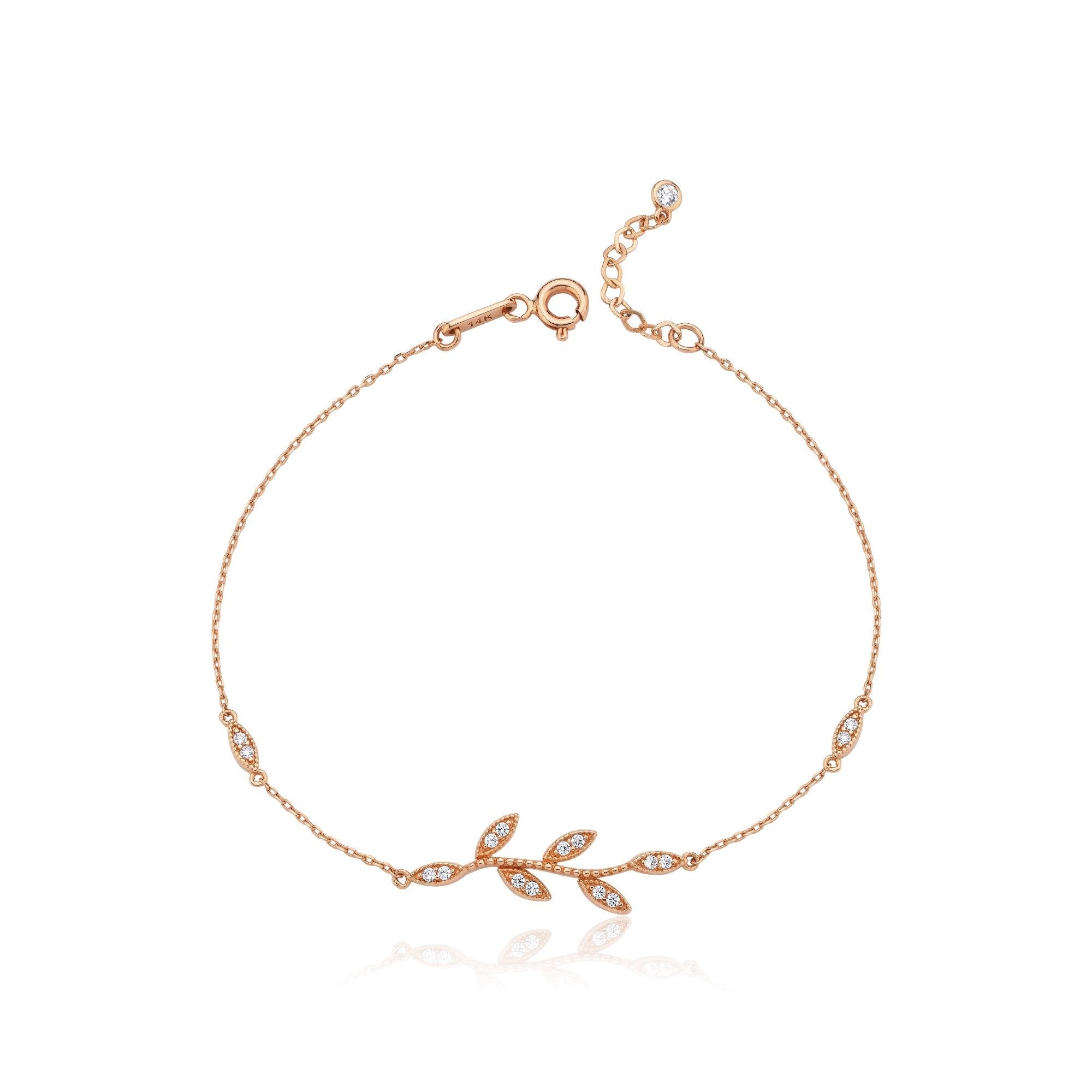 Rose Altın Flora Bileklik - Image 4