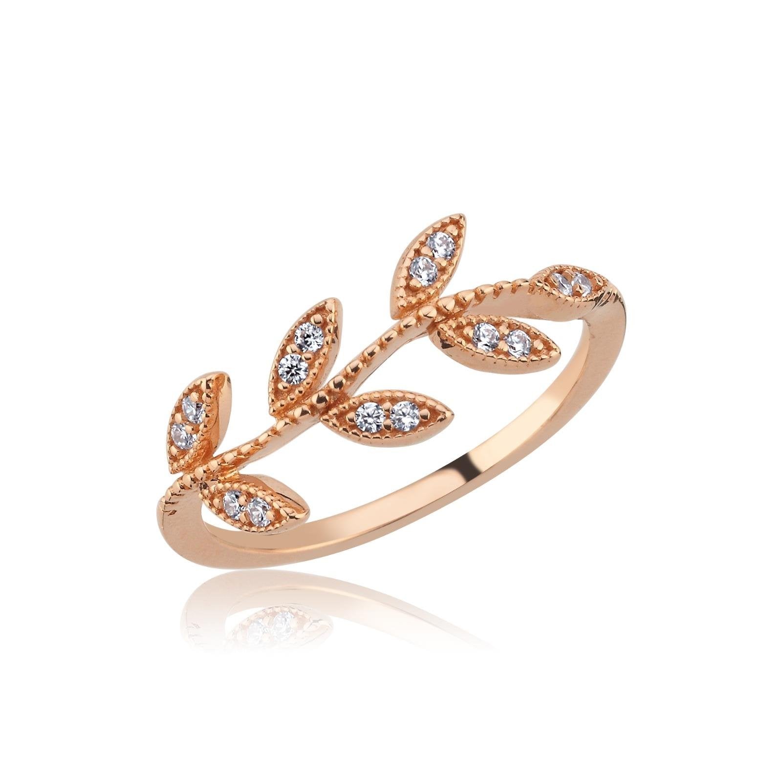 Rose Altın Flora Yüzük - Image 3