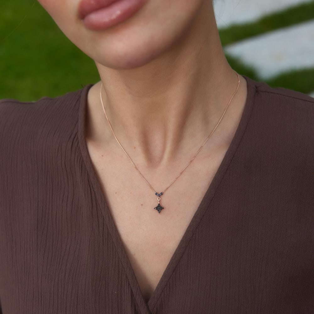 Rose Gold Karo Altın Kolye - Image 2