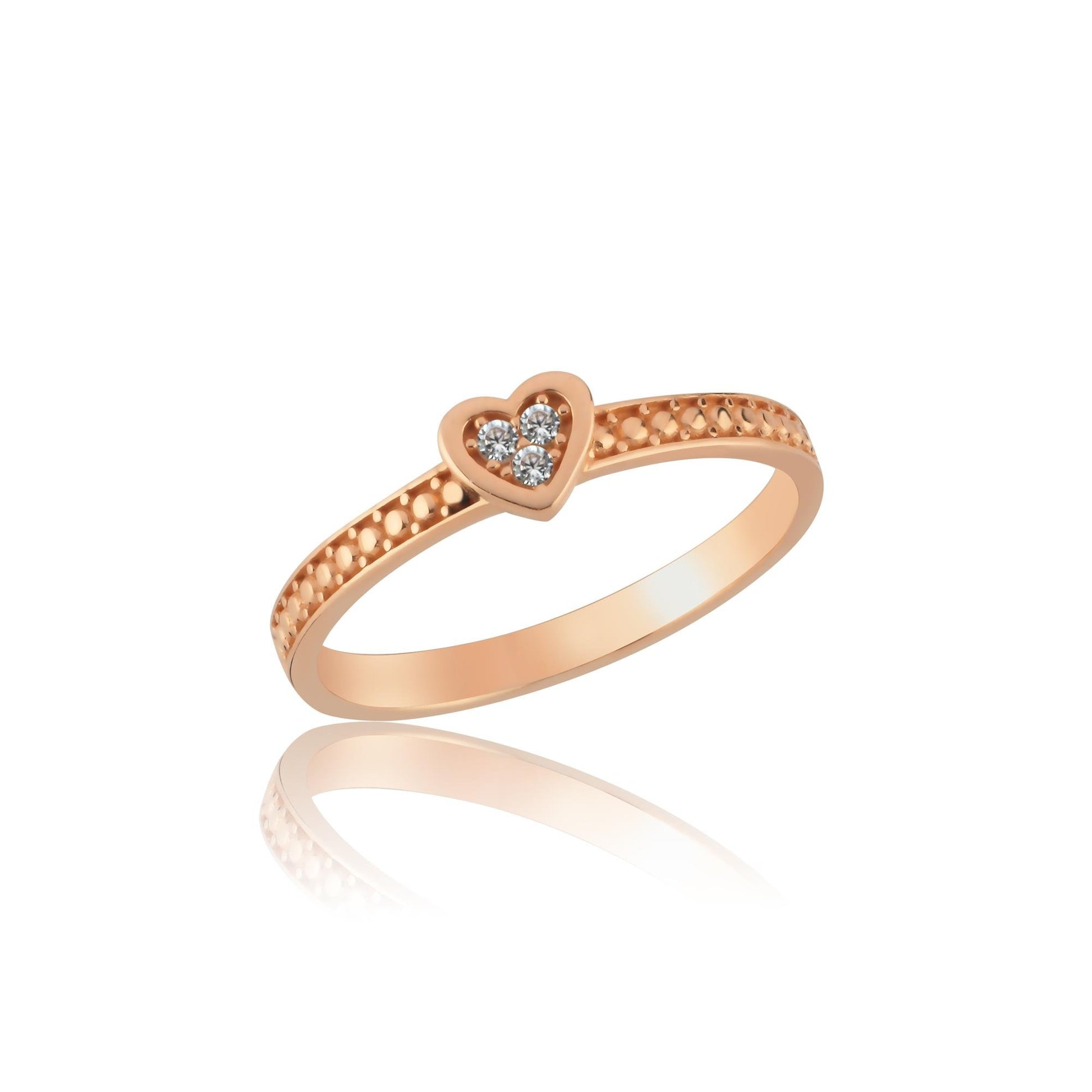 Rose Heart Altın Yüzük - Image 1