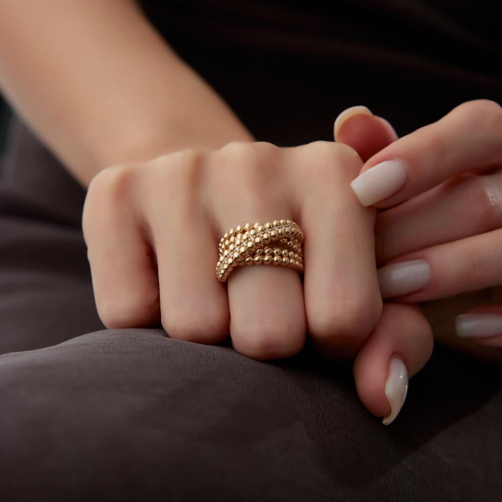 Sarmal Tasarım Altın Yüzük - Image 2