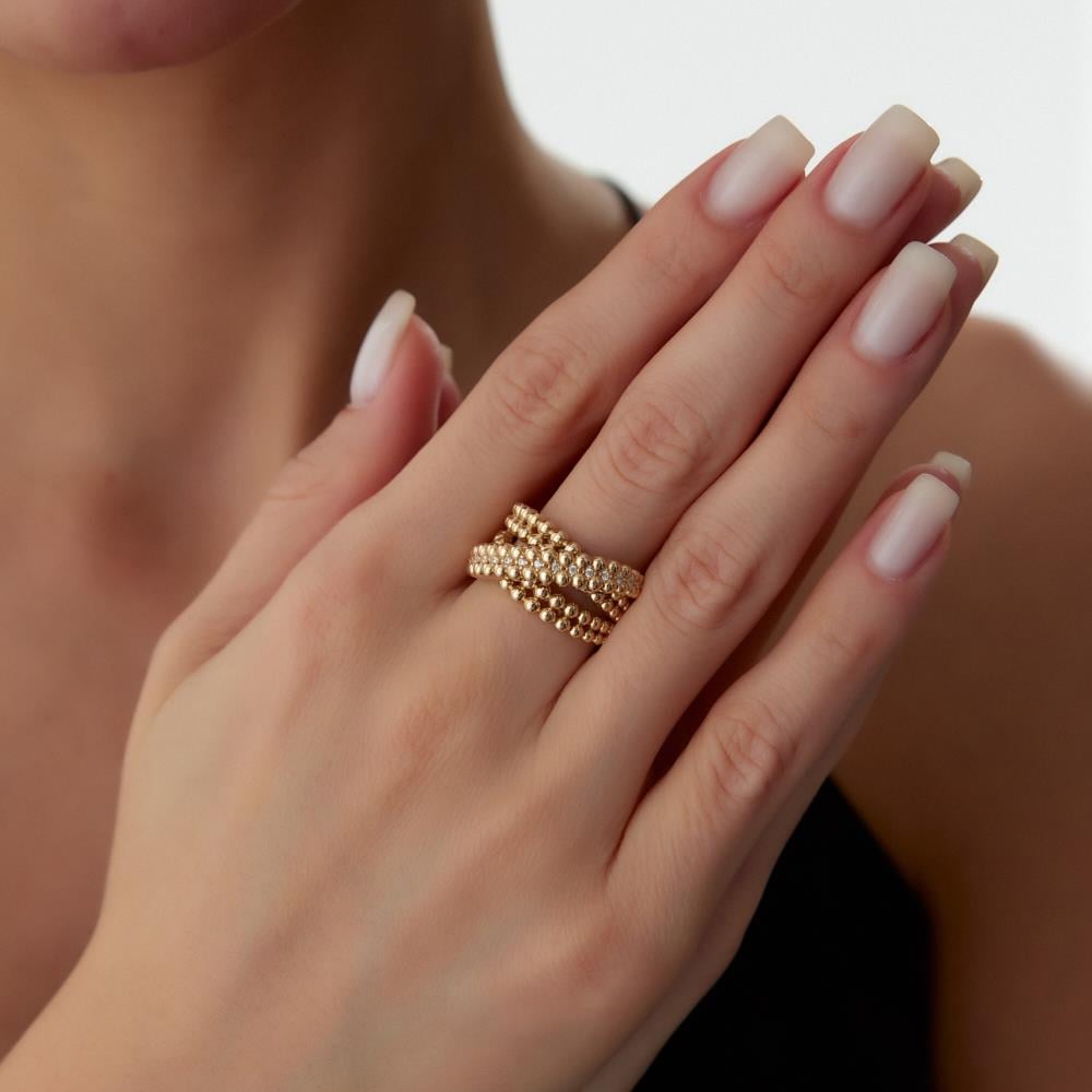 Sarmal Tasarım Altın Yüzük - Image 2