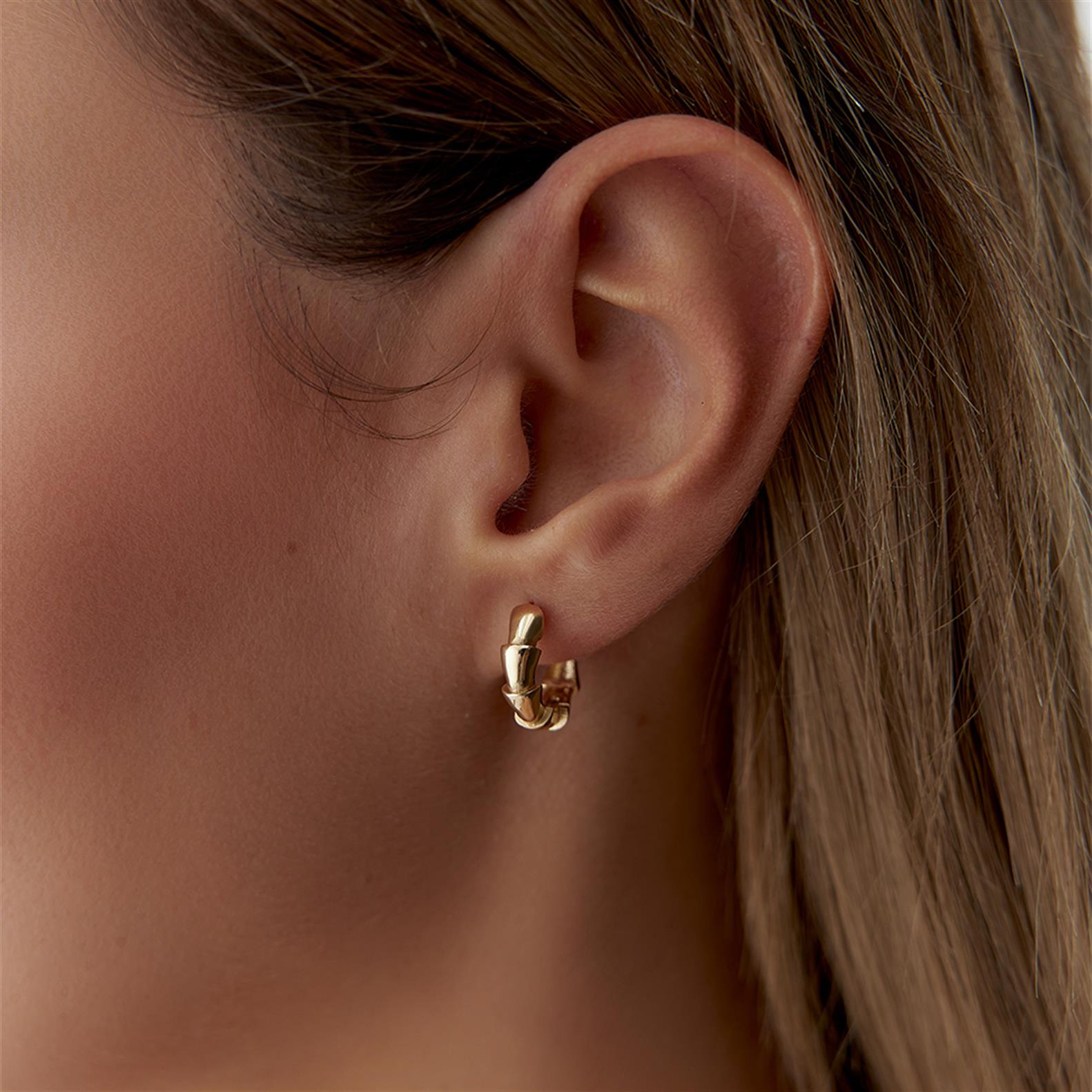 Serpenti Halka Altın Küpe - Image 1