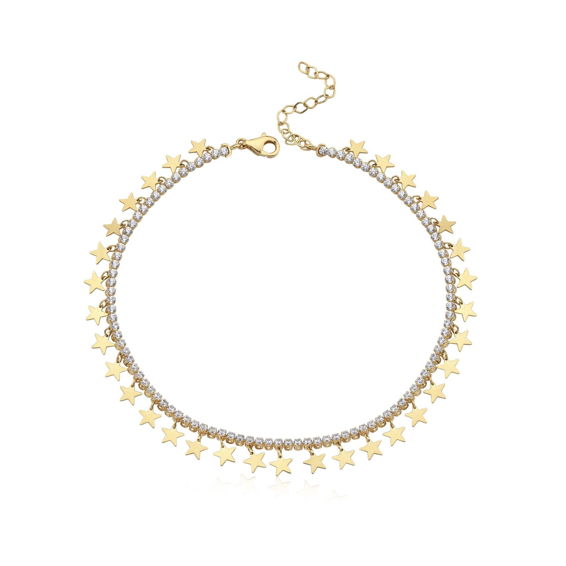 Sıralı Yıldız Altın Halhal - Image 3