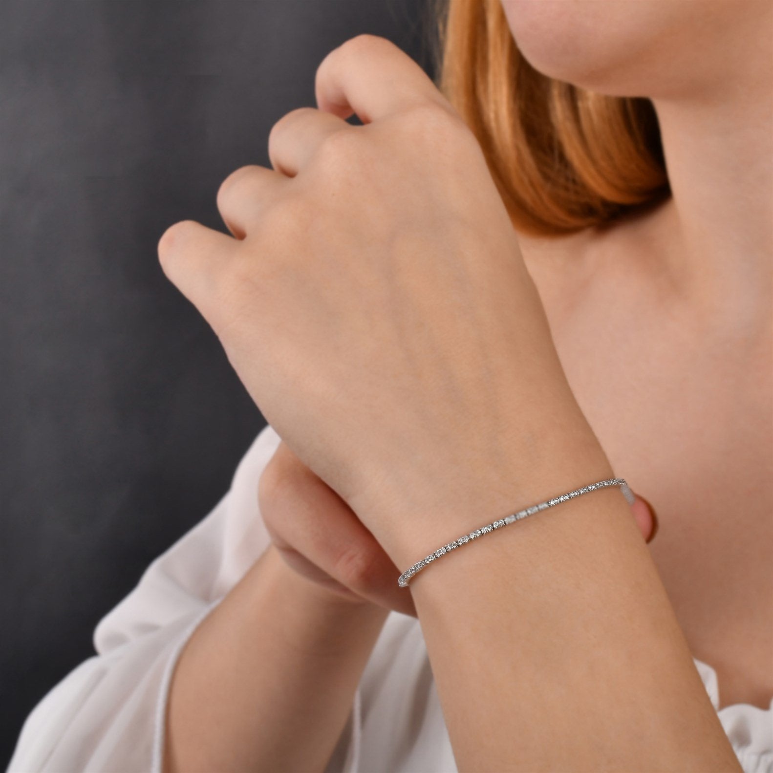 Suyolu Pırlanta Bileklik - Image 4