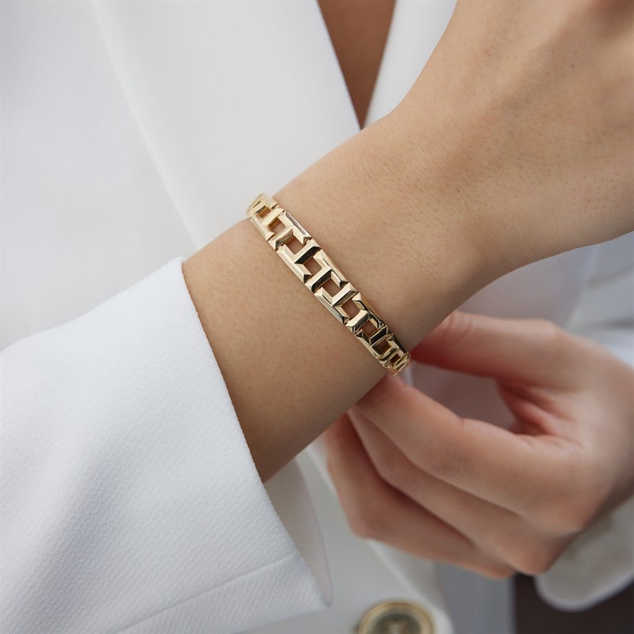 T Desen Zincir Bileklik - Image 1