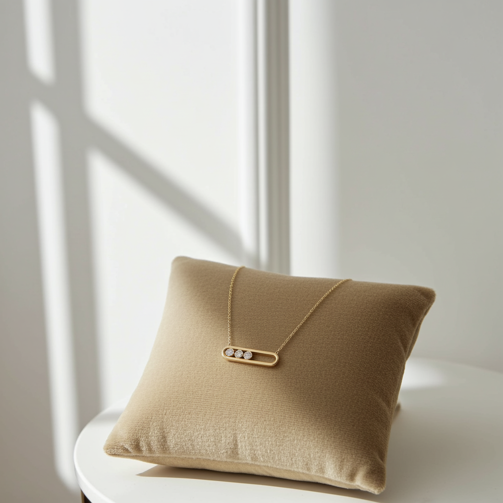 Tasarım Ataç Altın Kolye - Image 2