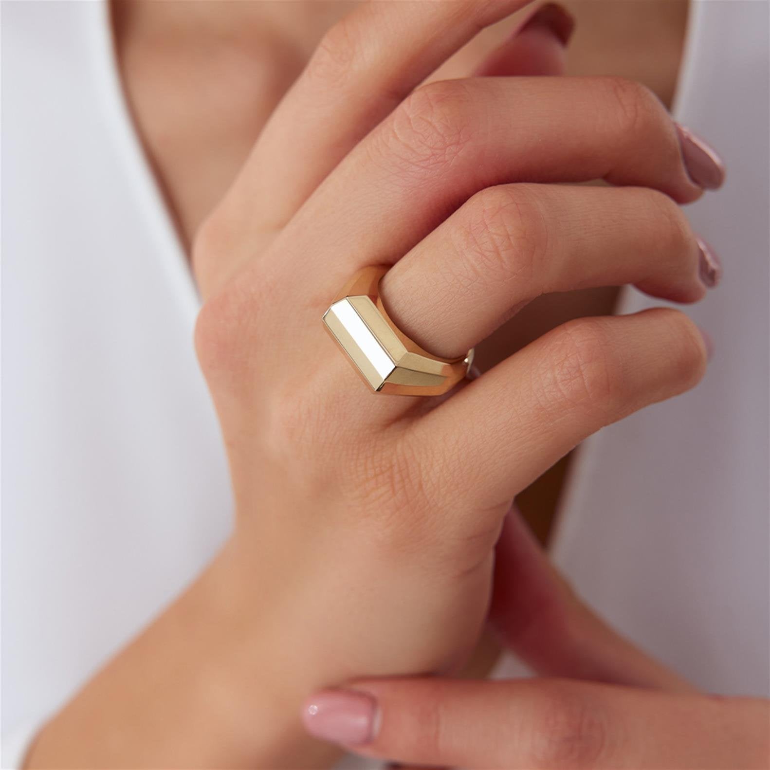 Tasarım Büyük Çizgi Yüzük - Image 2