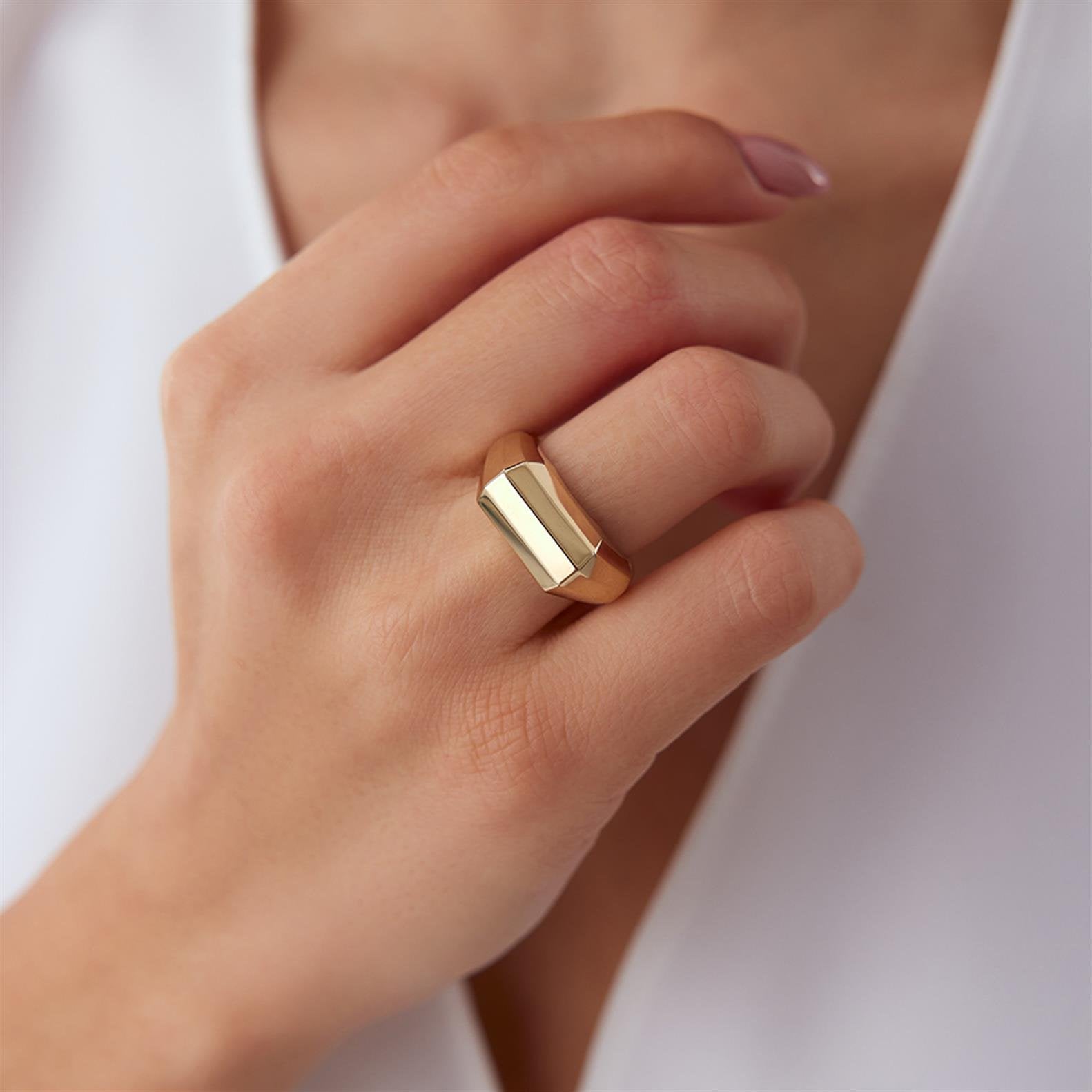 Tasarım Büyük Çizgi Yüzük - Image 2