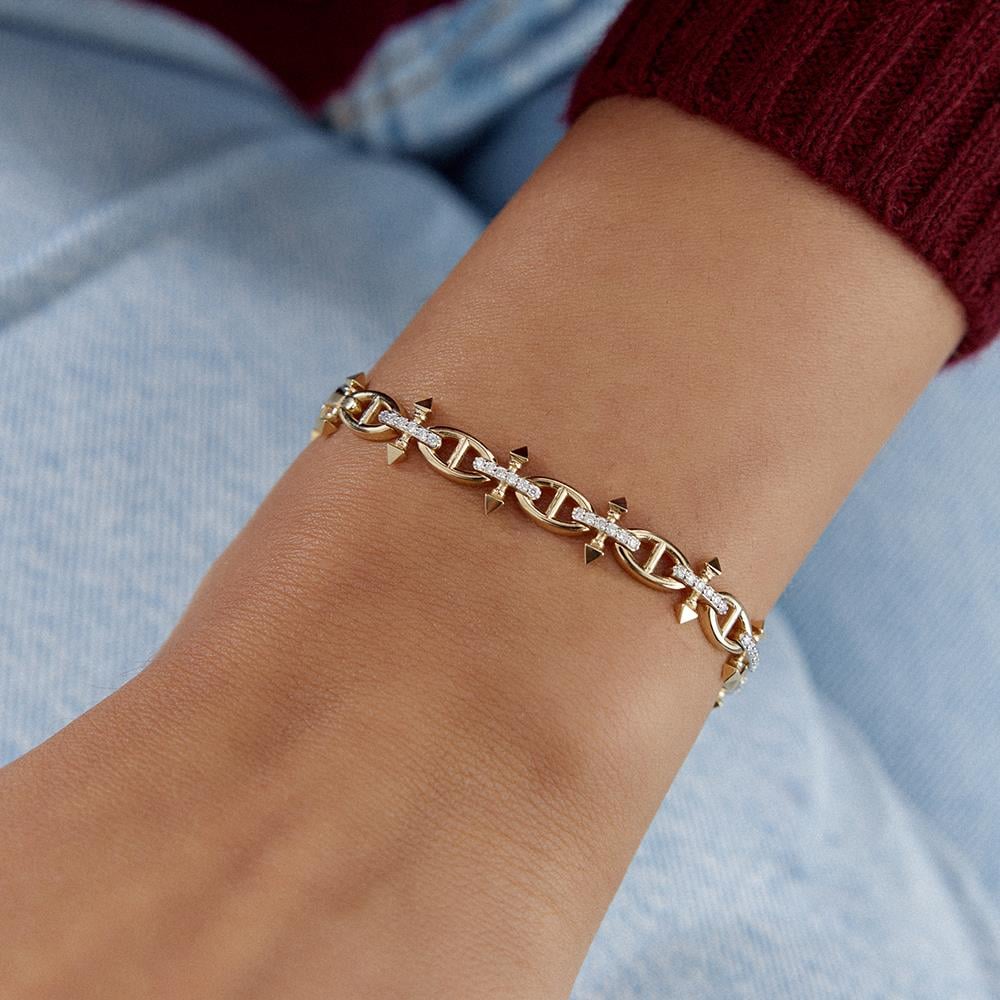 Tasarım Çivi Pırlanta Bileklik - Image 2