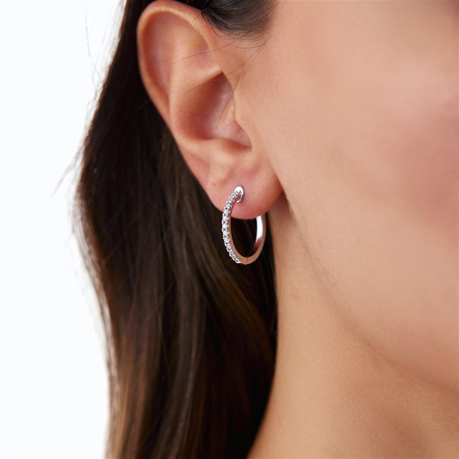 Tasarım Pırlanta Halk Küpe - Image 1