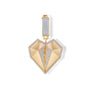 Taşlı Kalp Charm Altın Kolye Ucu - Image 2