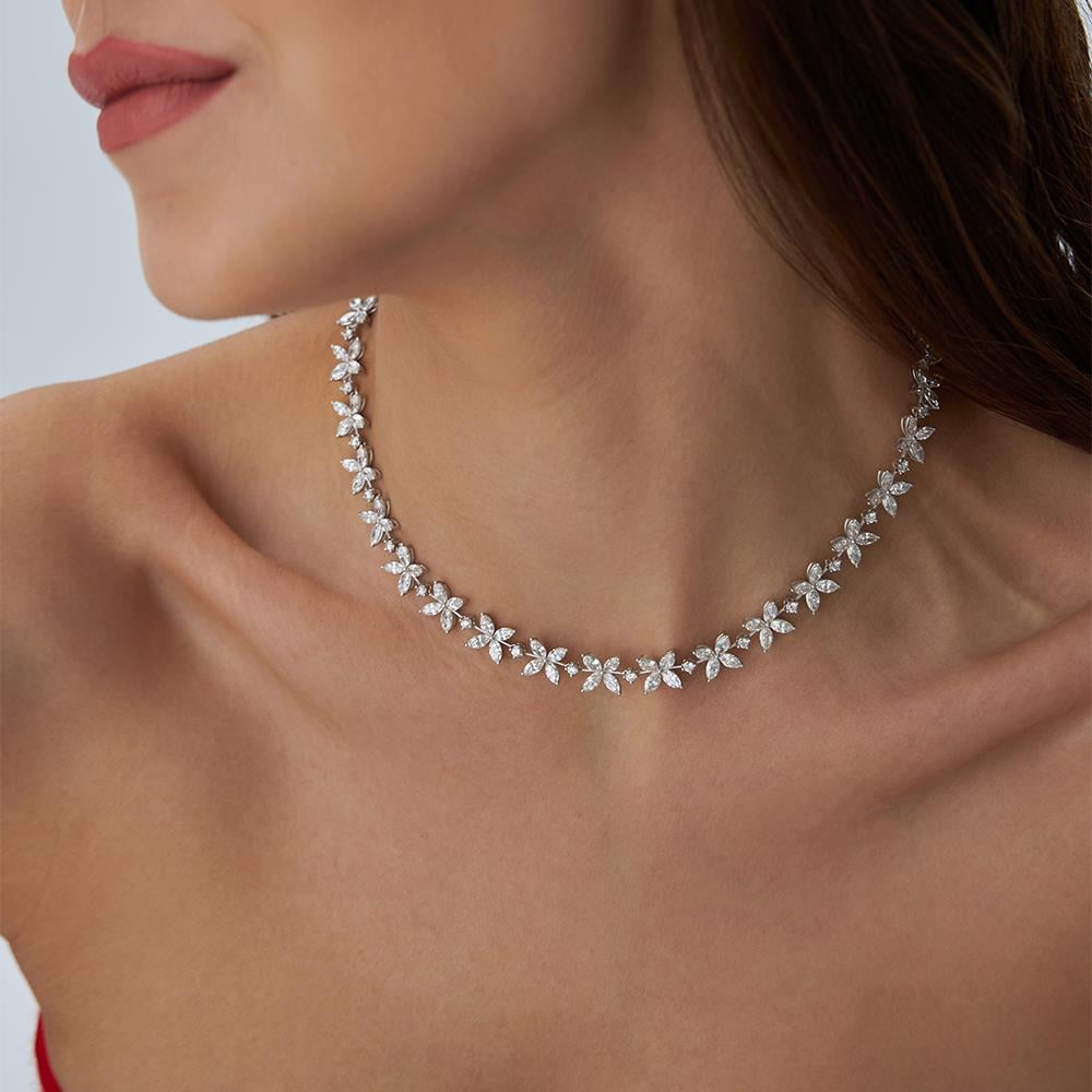 Tasarım Markiz Taşlı Pırlanta Gerdanlık - Image 4