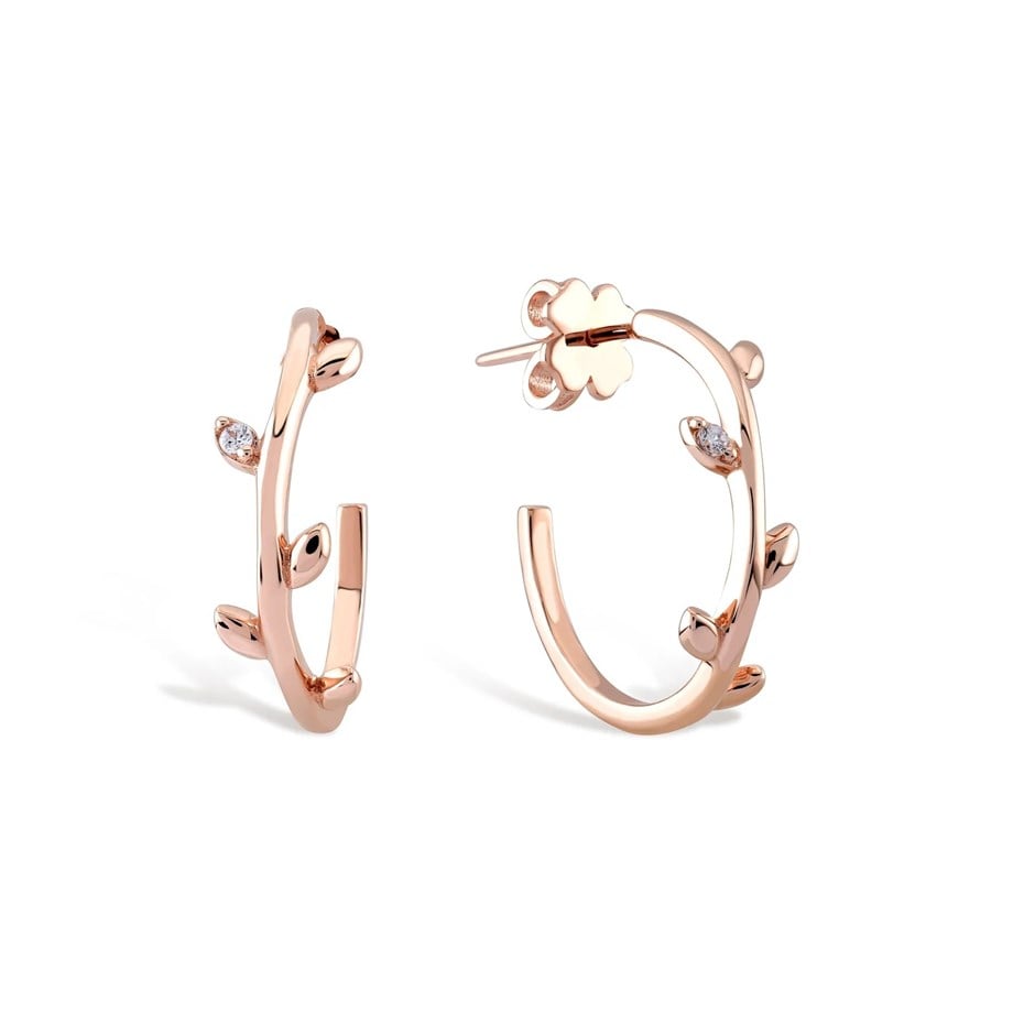 Zeytin Dalı Altın Küpe - Image 3