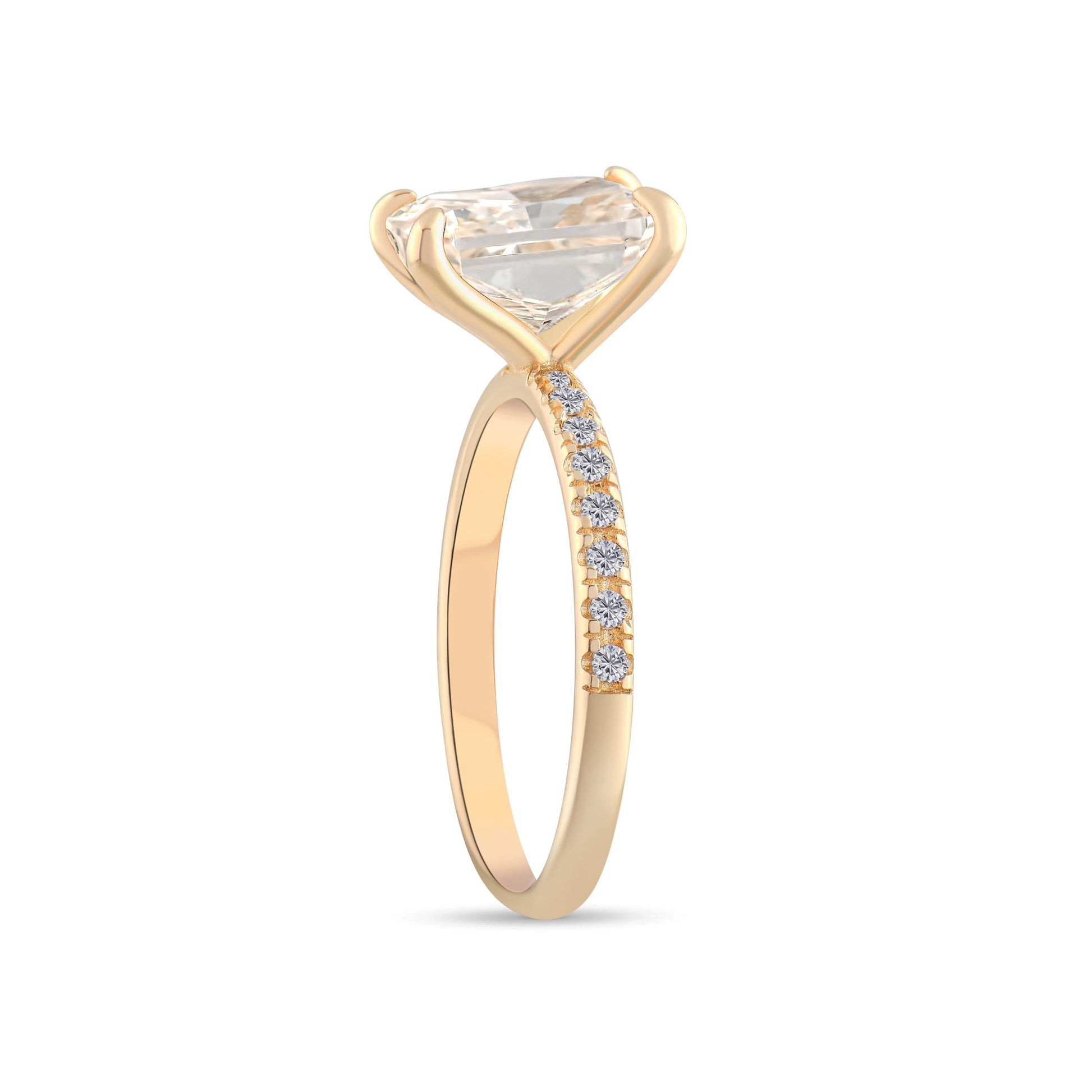 Topaz Renkli Taşlı Altın Yüzük - Image 2