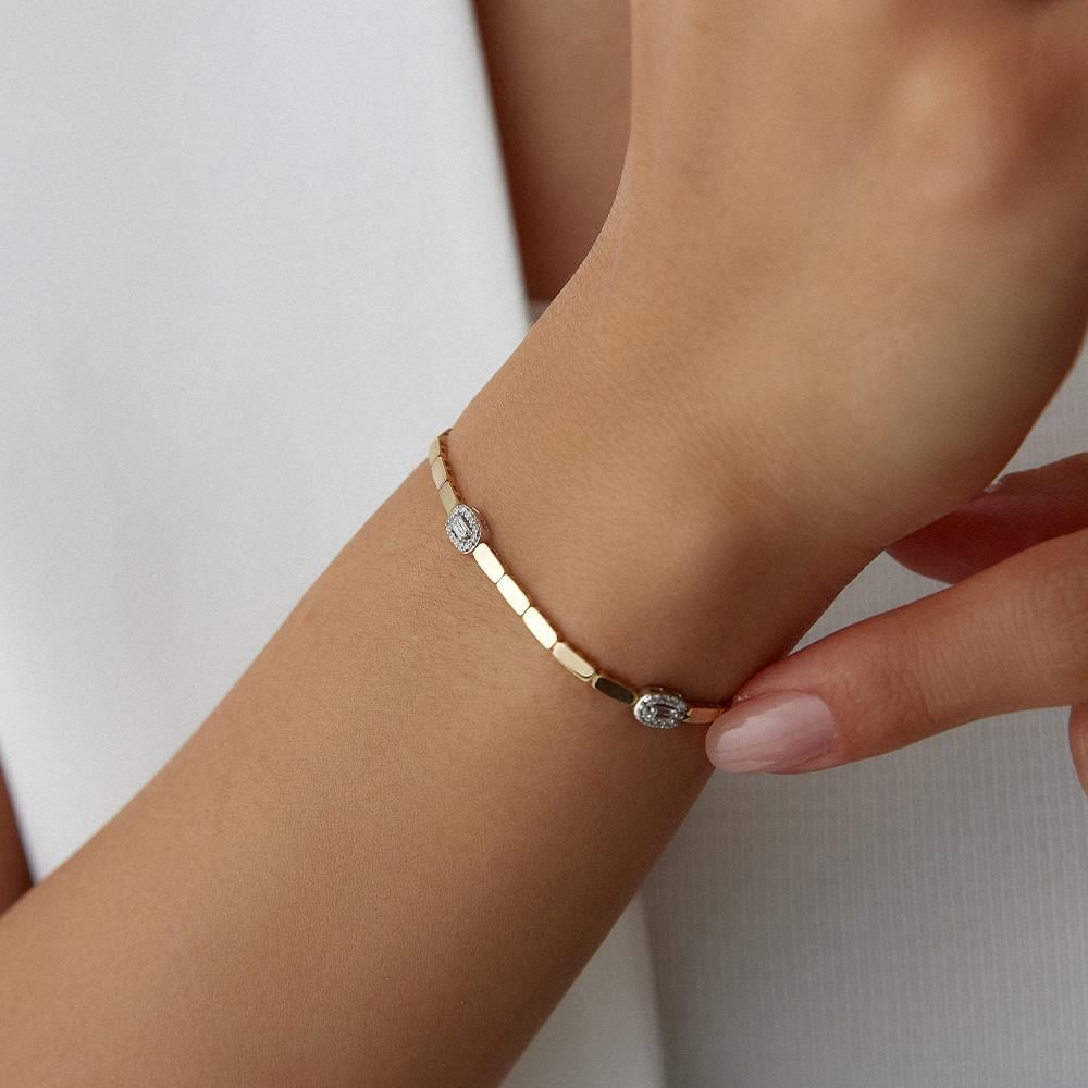 Üçlü Baget Altın Bileklik - Image 2