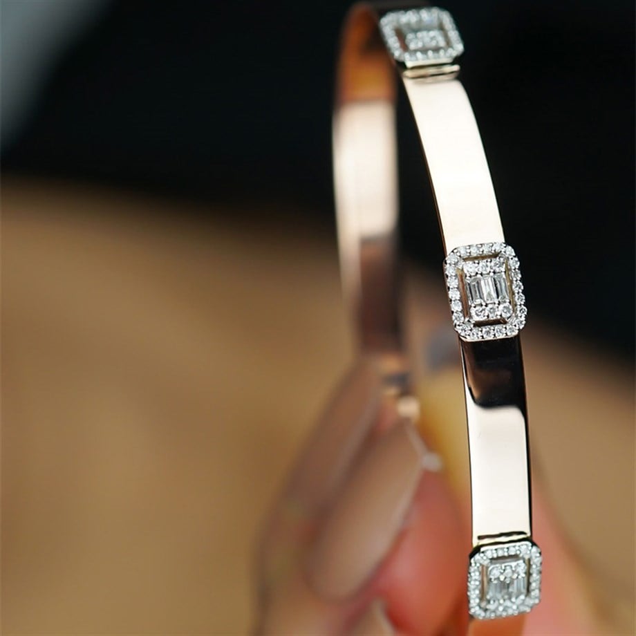 Üçlü Baget Pırlanta Bilezik 0.44 CT - Image 1