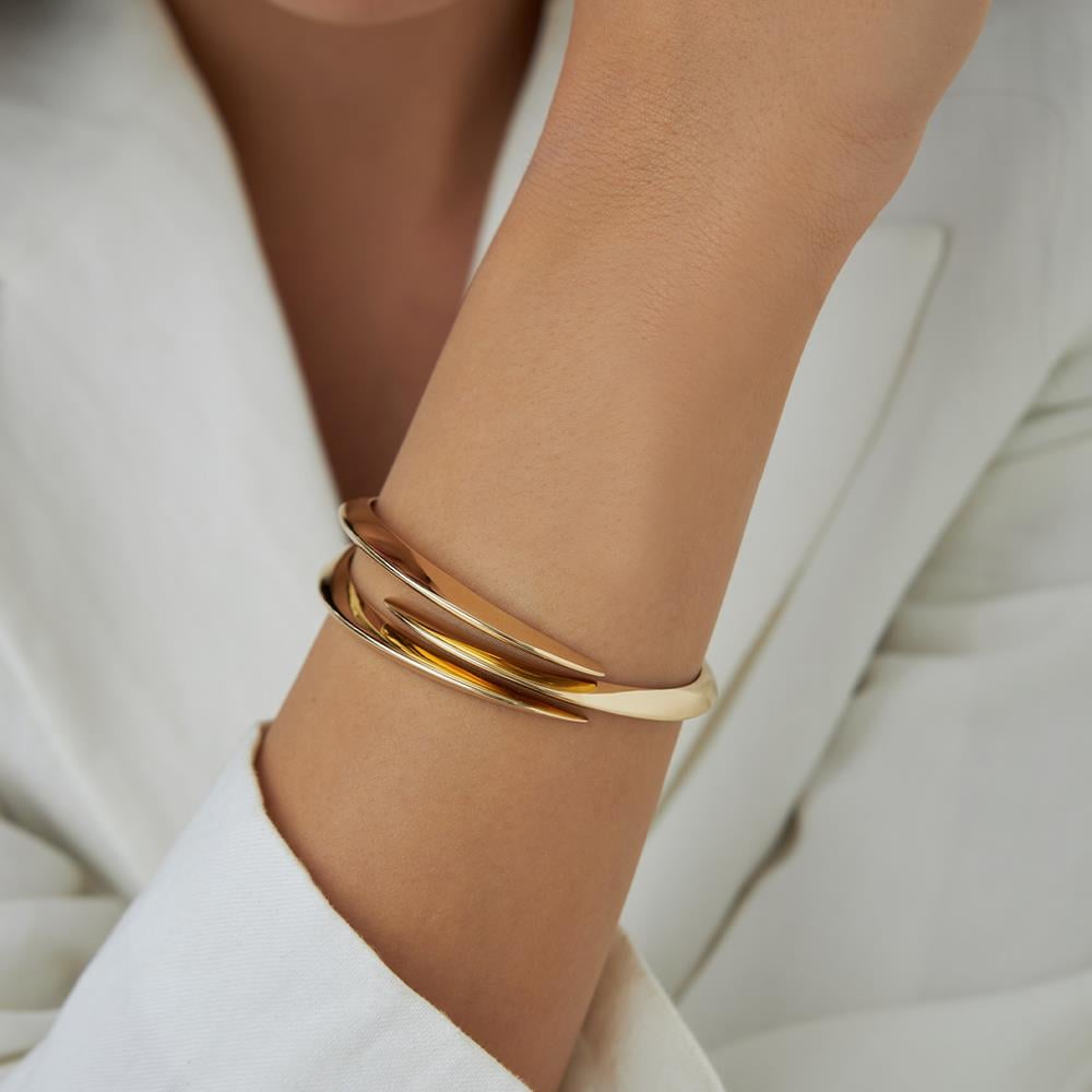 Üçlü Çizgi Pençe Altın Kelepçe - Image 2