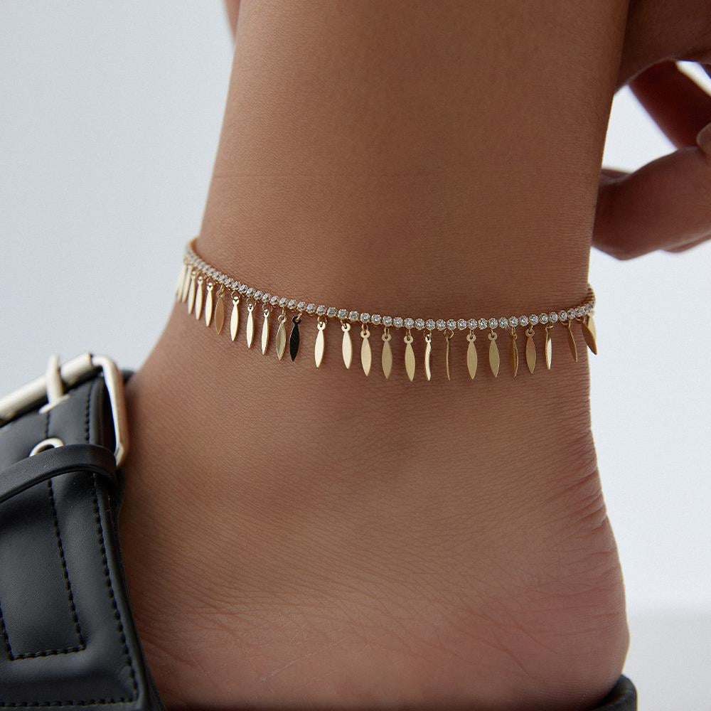 Uzun Pul Altın Halhal - Image 2