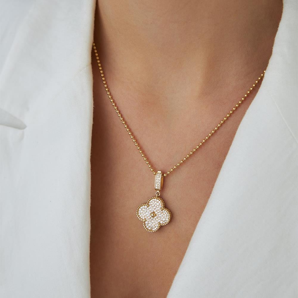 Model Taşlı Altın Kolye Ucu - Image 2