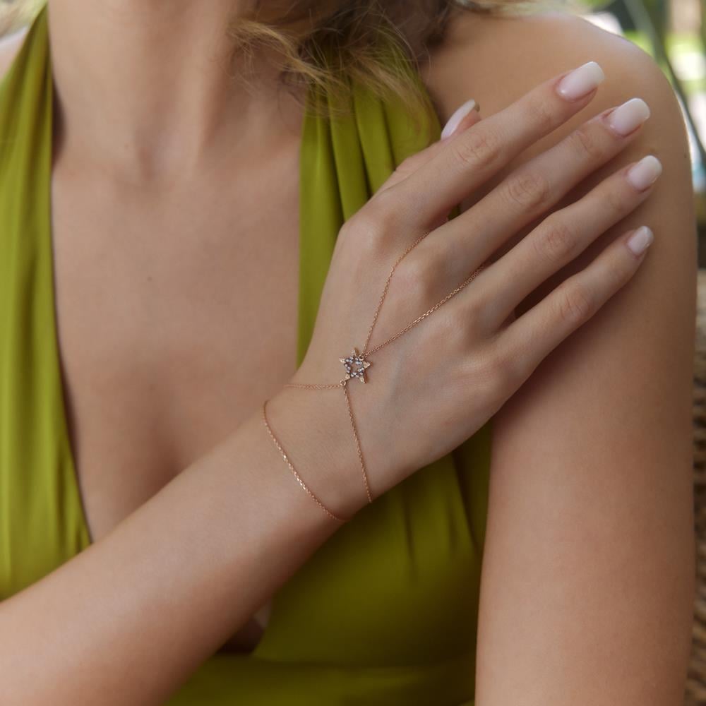 Void Yıldız Altın Şahmeran Bileklik - Image 2