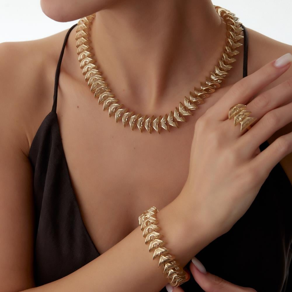 Wave Altın Gerdanlık Kolye - Image 2