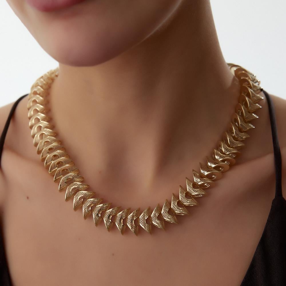 Wave Altın Gerdanlık Kolye - Image 2