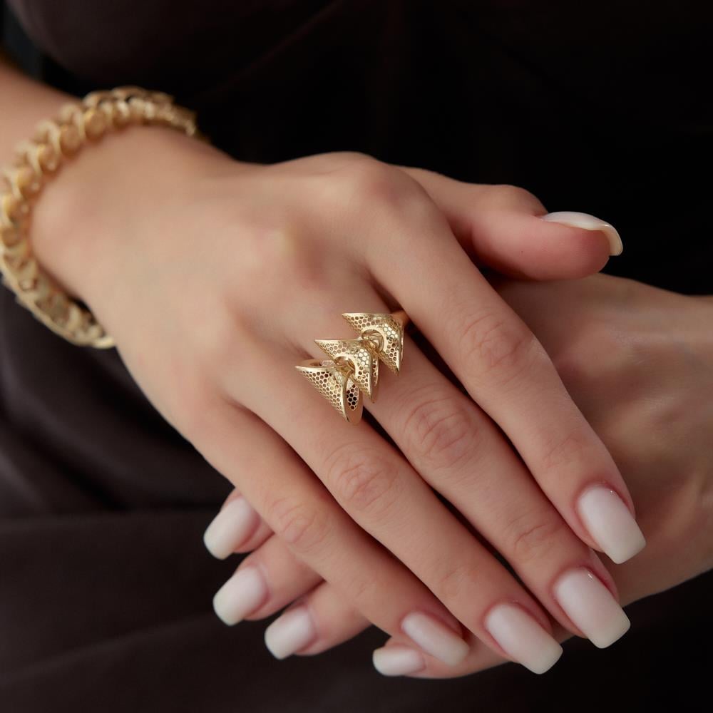 Wave Tasarım Altın Yüzük - Image 2