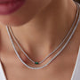 Yeşil Taşlı Choker Altın Suyolu Kolye - Image 2