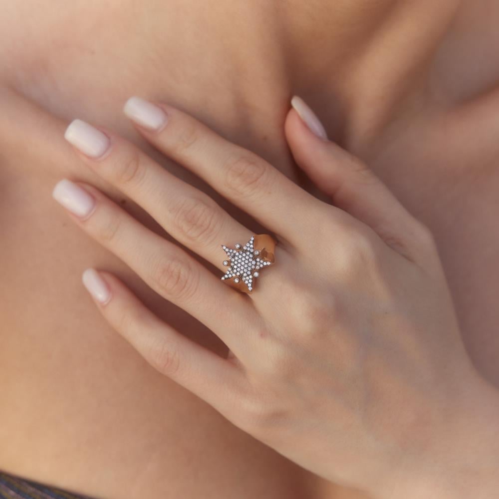 Yıldız Tasarım Altın Yüzük - Image 3