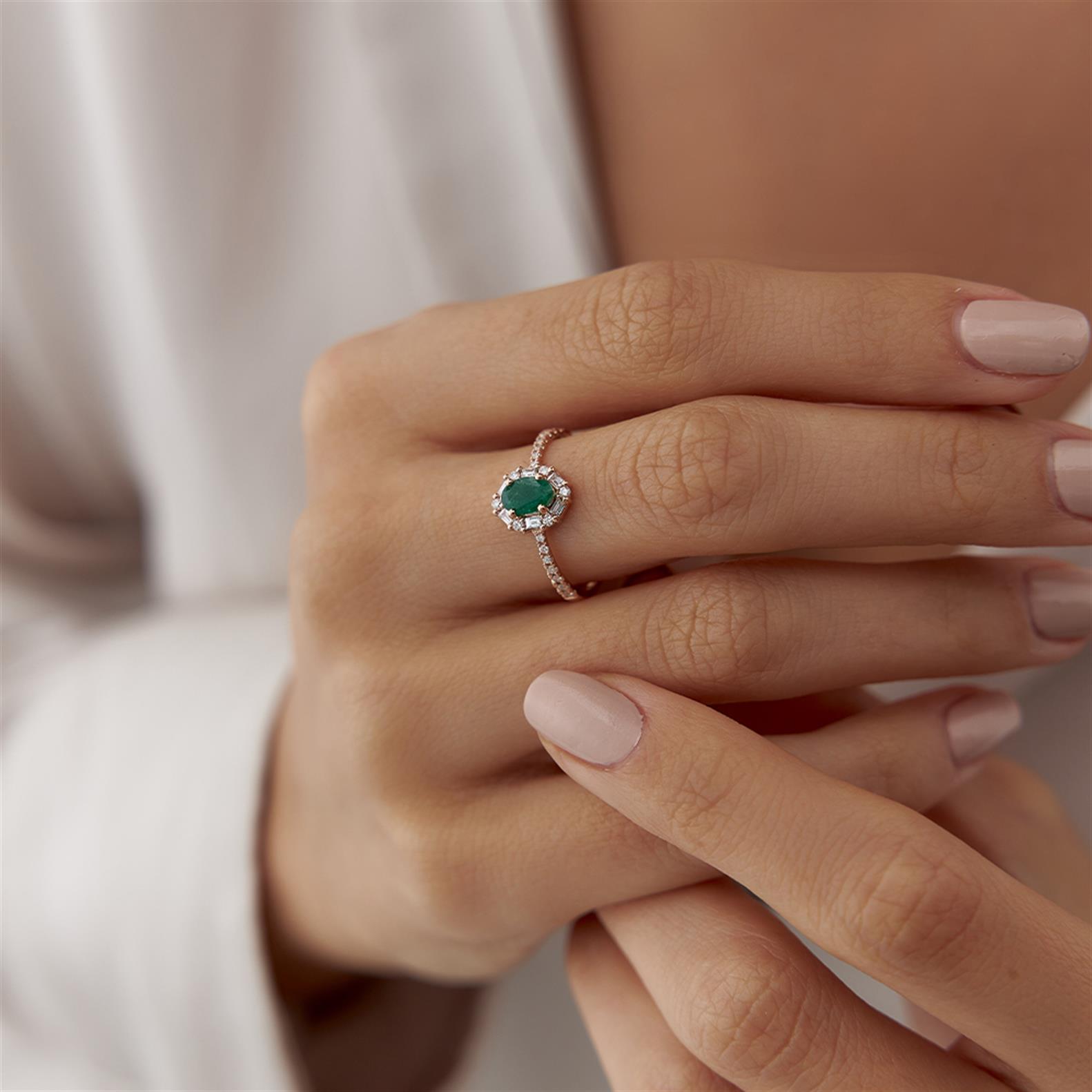 Zümrüt Pırlanta Yüzük - Image 3