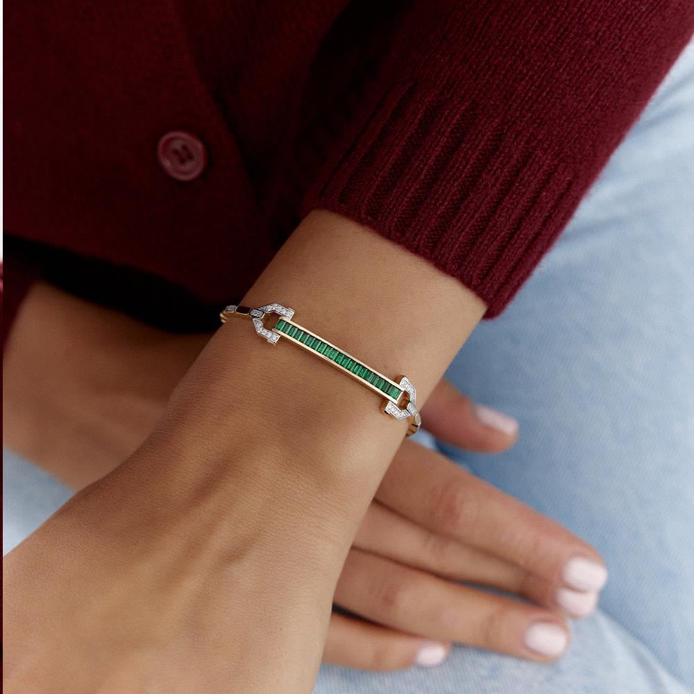 Zümrüt Tasarım Pırlanta Bileklik - Image 2